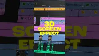 How to create a 3D screen effect super easily using #premierepro #videoediting #videoeditingtips