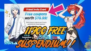 BRAND NEW CODES!!! 11,900 SUSPENDIUM FOR FREE!! |Tower of god: New World|