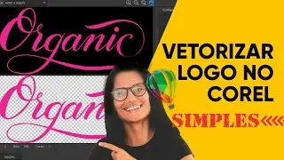 Vetorizar logotipo rápido com fonte no corel draw