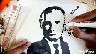 vladmir putin sketch art 😍#putin #россия #drawing #artist#russia