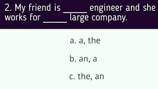 English Articles Grammar Quiz | A An The Articles Grammar Quiz | Ladla Education