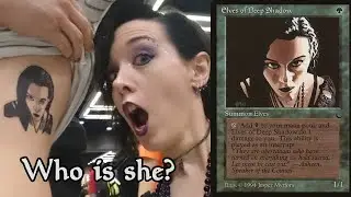 Who's the girl on Elves of Deep Shadow? One of the most iconic Magic: The Gathering cards