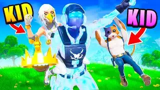 Meet The Cutest Fortnite Duo! (random squads)