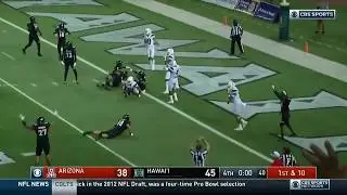 Khalil Tate Comes Up One Yard Short | Crazy Finish to Hawaii-Arizona | College Football Week Zero
