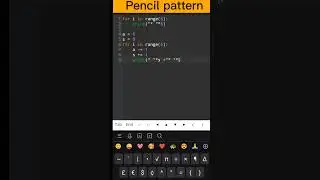 Pencil pattern in Python🐍 || python coding status 😍😜 #shorts   #programming  #turtle  #python