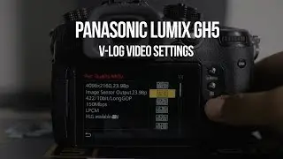 Panasonic GH5 Video Settings for Music Videos