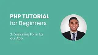 2. BASIC INSERT, UPDATE AND DELETE in PHP and MySQLi -- (Designing Form)