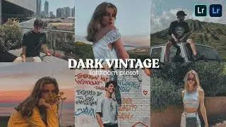 Dark Vintage Aesthetic Lightroom Preset | How To Edit Dark Vintage Filter in Lightroom Mobile