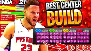 *Gamebreaking* 90 Badge Center Build In NBA 2K21 *Next Gen*! The Best Center Build In The Game!