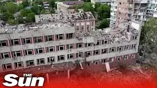 Russian airstrike destroys university in Ukraines Donetsk region