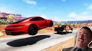 Porche 911 Funny Moments 🤣 [BeamNG.Drive]