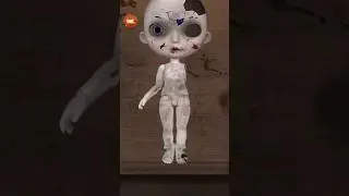 Repairing a dirty doll ASMR #asmr #gameplay #scarygaming #shorts