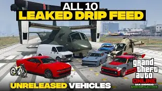 GTAO: San Andreas Mercenaries- All 10 LEAKED Drip-feed / Unreleased Vehicles in Game