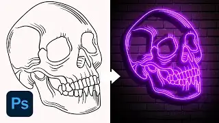 Easily Add Neon Light Effect to Sketches in Photoshop