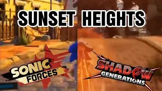 Sunset Heights - Sonic Forces Vs. Shadow Generations - Side by Side Comparison