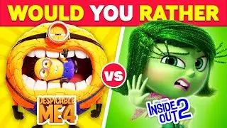 🎬 Would You Rather...? INSIDE OUT 2 vs DESPICABLE ME 4 Edition! 😱