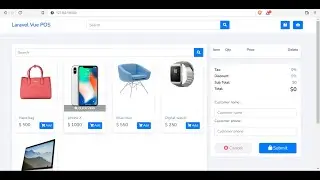 Laravel Vue JS Point on Sell ( POS )  System ( with source code )