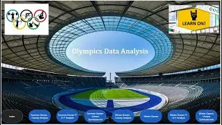 Session-1-Power BI-Olympics Data analysis,  Extract, Load and transform data, Left outer join.