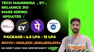 Tech Mahindra Mega OFF Campus Drive For 2026 | 2025 | 2024 | 2023 | 2022 Batch Fresher IT Job Hiring