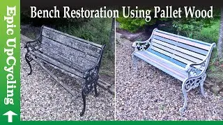 Garden Bench Restoration Using Pallet Wood