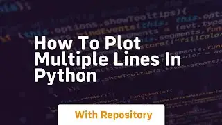 how to plot multiple lines in python