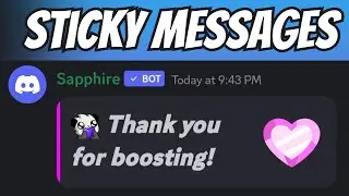 How to create Sticky Messages on Discord