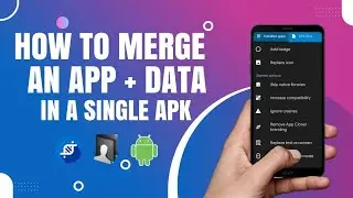 how to merge an app and its data in a single apk