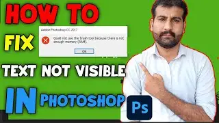 How to Fix Photoshop Text Is Not Showing Up II Text Not Visible II Problem Solve II 100% Working