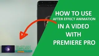 After effect animation in to a video with premiere pro