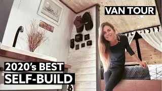 The Best SELF-BUILD VAN CONVERSION // SOLO FEMALE Builds STEALTH CAMPER in 6 MONTHS ⚒️ 🚐