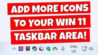 How To Add More Windows 11 Icons To The Taskbar Overflow Corner Overflow