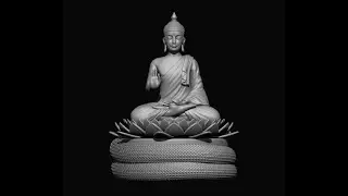 Khmer Buddha Zbrush 3D Modeling​ ( Timelapse )