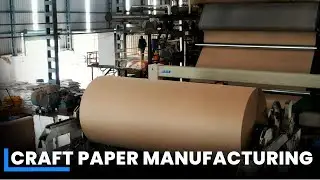 Crafting of Eco-Friendly Paper | How Craft Paper Made Inside Factory | Manufacturing Process