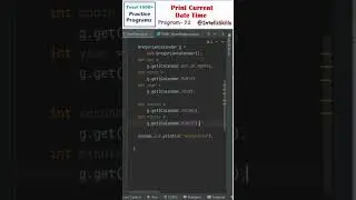 Program 72 | Using Gregorian Calendar in Java #Shorts #java #coding #programming