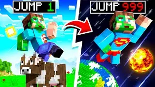 Minecraft but Every Jump is MULTIPLIED