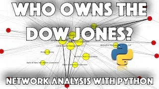 Network Analysis with Python (networkx) - Who owns the DOW JONES Industrial Average Equity Index?