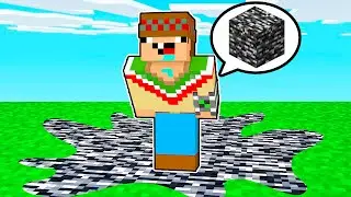 ¡Minecraft PERO TODO es BEDROCK! 😮🪨💪🏻 MINECRAFT PERO SILVIOGAMER