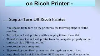 Steps to Fix Error Code SC899 on Ricoh Printer