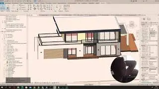 Проект дома ХАЙ-ТЕК в Revit + 3ds max. Визуализация Corona