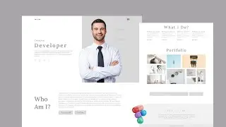 Personal portfolio website design in figma - minimal design in figma for beginners