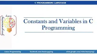 Types of Constants and Varibales