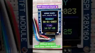 The Ultimate ESP8266 WiFi Internet Clock with 1.8 TFT Display ⏰📶 #diy #arduino #electronic #esp8266