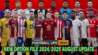 PES 2021 NEW SMOKE PATCH FOOTBALL LIFE OPTION FILE 2024/2025 AUGUST UPDATE