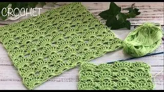 How to crochet EASY lace stitch! Crochet Video Tutorial