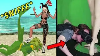 Sneakily Sniffing Toes in VRChat! | VR Trolling #2