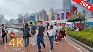 Hong Kong 🇭🇰 Central | Street Walk | City Tour | 4K | 香港 | Virtual Walking 2024