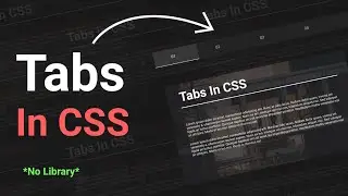 How to make tabs in webpage | Tabs in CSS and JS | Full responsive tabs | Modern Web