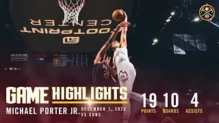 Michael Porter Jr. Double-Double In Phoenix | 12/1/23 Full Game Highlights