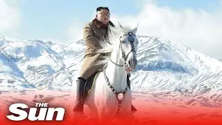 North Korea state TV airs video of Kim Jong-un riding a horse up the sacred mountain, Mount Paektu