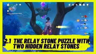 Genshin Impact 2.1 - The Relay stone Puzzle with  Two Hidden Relay Stones - Watatsumi Island